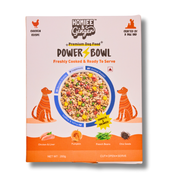 Homiee & Ginger Power Bowl Chicken & Barley Fresh Food for Dogs Supply