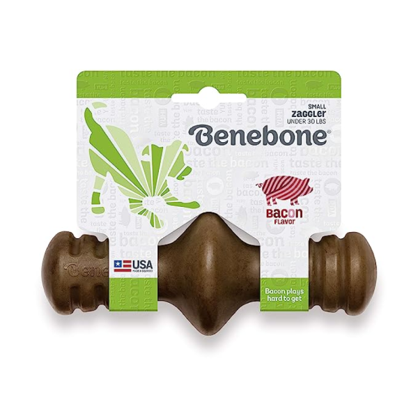 Benebone Bacon Flavored Zaggler Rolling Chew Toy for Dogs Online Sale