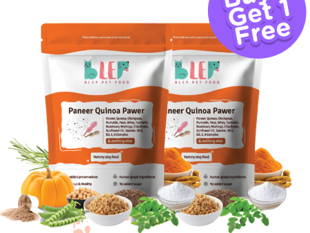 BLEP Paneer Quinoa Pawer Dog Wet Food (200g)  (Buy 1 Get 1) (Limited Shelf Life) Discount