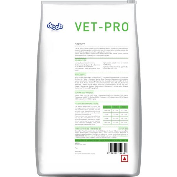 Drools VET PRO Obesity Adult Dog Dry Food Sale