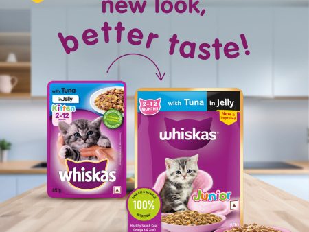 Whiskas Tuna in Jelly Kitten Cat Wet Food (80g) Online Hot Sale