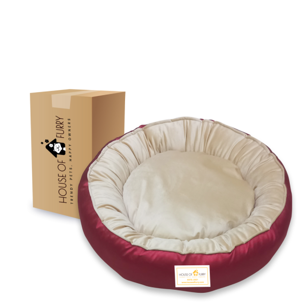 House of Furry Ultra Soft Velvet Luxury Donut Sofa Bed for Dogs and Cats (Multi Color) Online