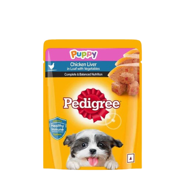 Pedigree Chicken Liver in Loaf with Vegetables Puppy Wet Food Fashion