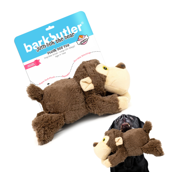 Barkbutler JumBoh the Bear Plush Toy for Dogs | For Medium Chewers (Brown) Fashion