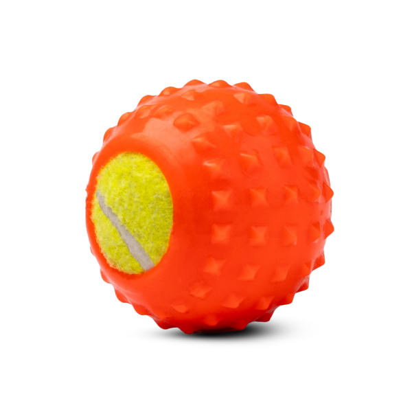 Kibbo Non Toxic Tennis Rubber Ball Chew Toy for Dogs and Cat (Orange) Online