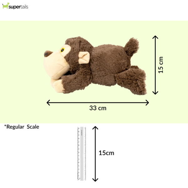 Barkbutler JumBoh the Bear Plush Toy for Dogs | For Medium Chewers (Brown) Fashion