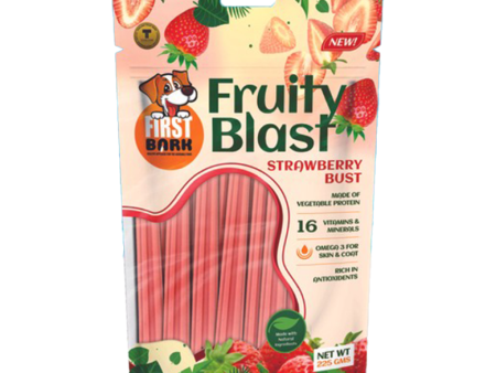 First Bark Fruity Blast Strawberry Bust Dog Treats For Cheap