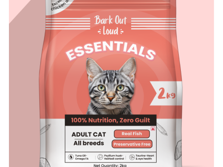 Bark Out Loud Essentials Real Fish Adult Cat Dry Food Sale