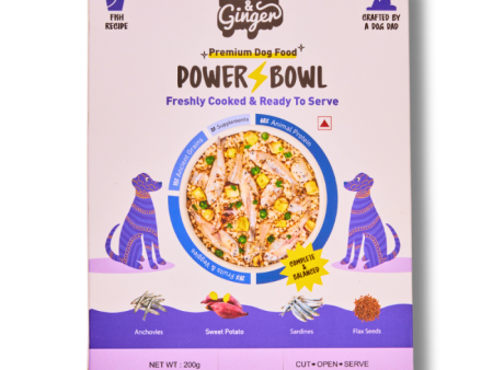 Homiee & Ginger Power Bowl Fish Fiesta Fresh Food for Dogs Fashion