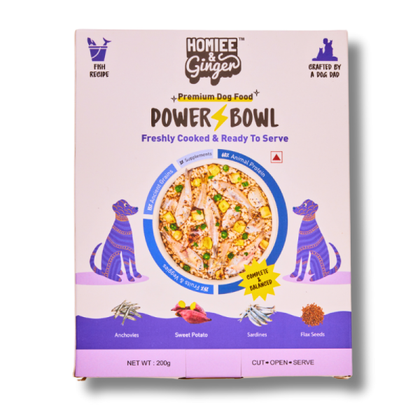 Homiee & Ginger Power Bowl Fish Fiesta Fresh Food for Dogs Fashion