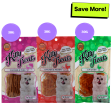 Kitty Treats Soft Chicken and Tuna, Chicken with Shrimp Flavour and Soft Chicken Jerky Sliced Cat Treats Combo Online Sale