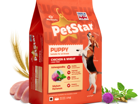 Mankind Petstar Chicken and Wheat Puppy Dry Food Online Hot Sale