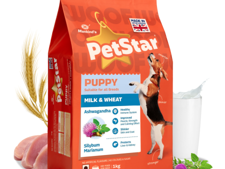 Mankind Petstar Milk and Wheat Puppy Dog Dry Food Online Hot Sale