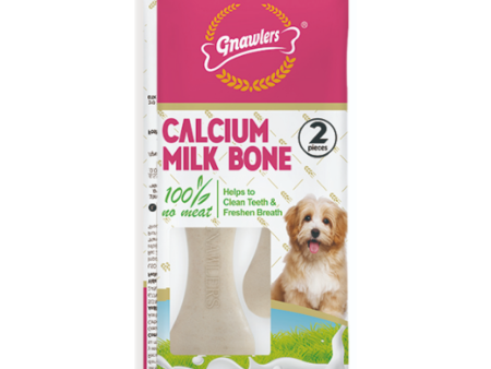 Gnawlers Calcium Milk Bone Dog Treats (18g | 2pcs) Fashion