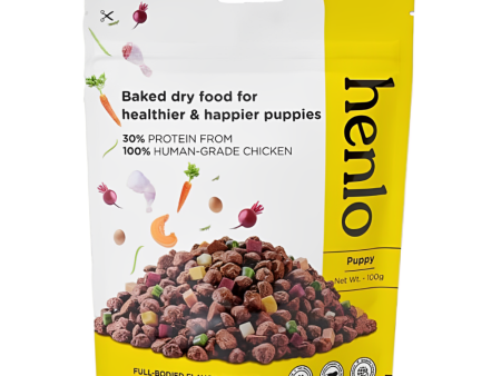 Henlo Chicken & Vegetable Baked Dry Food for Puppies | 100% human grade ingredients Online Sale