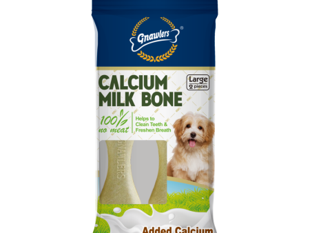 Gnawlers Calcium Milk Bone 2in1 Dog Treats on Sale