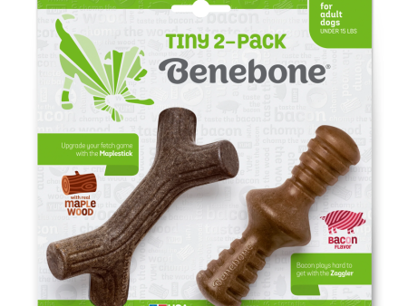 Benebone Bacon Flavored Maplestick and Zaggler Chew Toys for Dogs Sale