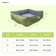 House of Furry Turkish Velvet Bolster Pet Bed Simba (Multicolor) Supply