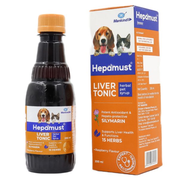 Mankind Hepamust Liver Tonic Appetite Booster for Dogs and Cats (200ml) Cheap