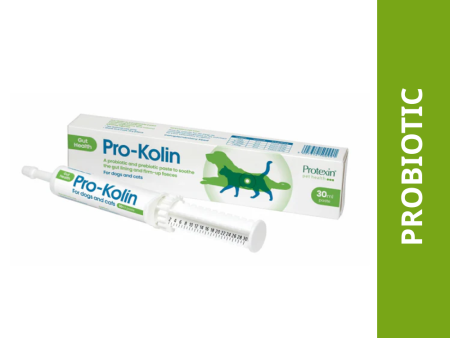 Protexin Pro Kolin Probiotic Gastrointestinal Paste for Dogs & Cats (30ml) For Discount