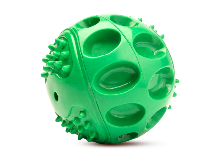 Kibbo Non Toxic Squeaky Rubber Ball Chew Toy for Dogs and Cat (Green) Fashion