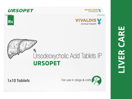 Vivaldis Ursopet Tablet (Ursodeoxycholic Acid) for Dogs & Cats For Sale