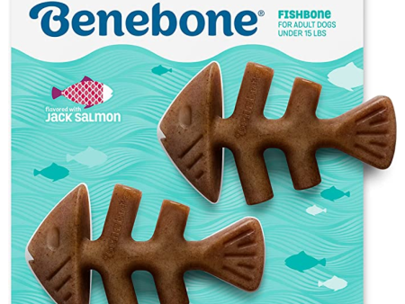 Benebone Jack Salmon Flavoured Fish Bone Chew Toys for Dogs Supply