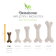 Benebone Maplestick and Zaggler Bacon Chew Toys for Puppy For Cheap