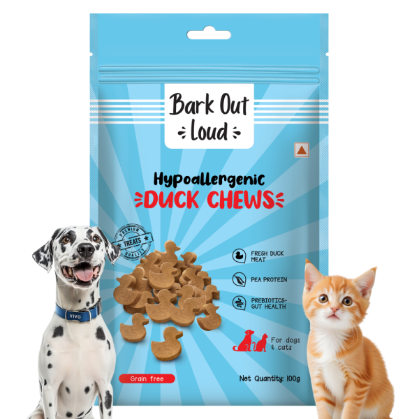 Bark Out Loud Hypoallergenic Duck Meat Treats  for Cats and Dogs For Cheap