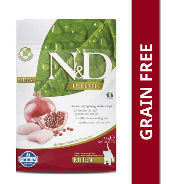 Farmina N&D Prime Chicken & Pomegranate Grain Free Kitten Cat Dry Food Cheap