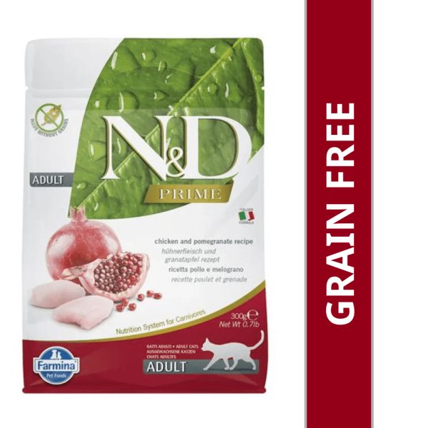 Farmina N&D Prime Chicken & Pomegranate Grain Free Adult Cat Dry Food For Discount