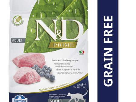 Farmina N&D Prime Lamb & Blueberry Grain Free Adult Cat Dry Food Sale