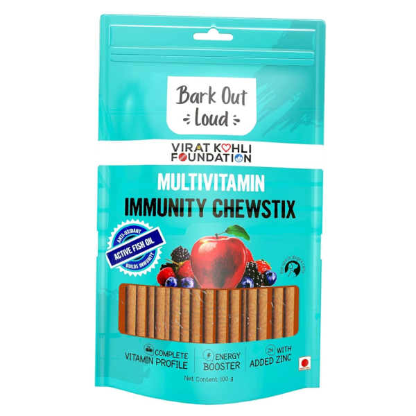 Bark Out Loud Immunity Multi Vitamin Chew Stix and Kong Classic Toy for Dogs and Cats Combo For Sale