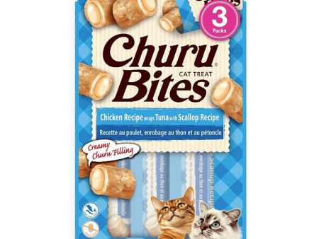 INABA Churu Bites Chicken Recipe Wraps Tuna with Scallop Recipe Cat Treats Hot on Sale