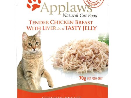 Applaws Chicken Breast with Liver in Tasty Jelly Pouch Cat Wet Food For Cheap