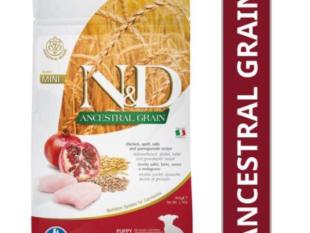 Farmina N&D Chicken & Pomegranate Ancestral Grain Puppy Mini Dog Dry Food (100g) Hot on Sale