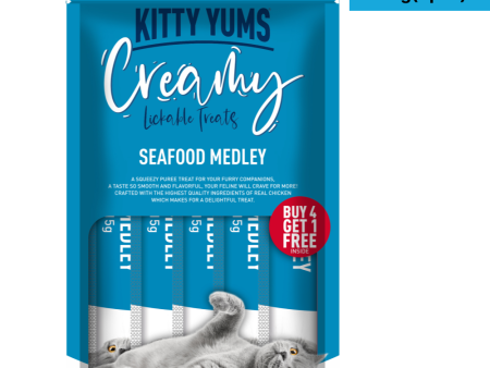 Kitty Yums Seafood Medley Creamy Cat Treat Online