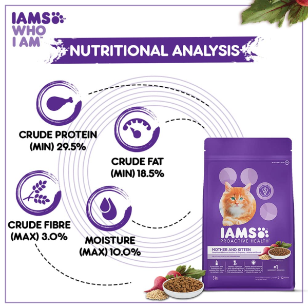 IAMS Proactive Health Chicken Premium Mother and Kitten Cat Dry Food Online