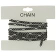 CHAIN NO-CLASP FIGARO GUNMETAL 4 MM X 1 YD Discount