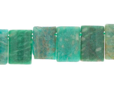 AMAZONITE 15mm Rectangular Tabs Online Sale