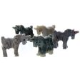 ANIMAL UNICORN SOAPSTONE CARVING (3) For Discount