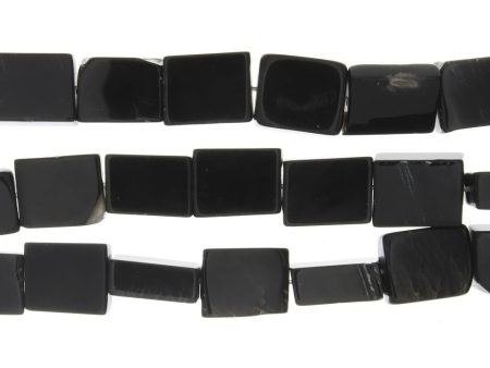 BLACK RECTANGLE 10 X 14 MM STRAND Discount