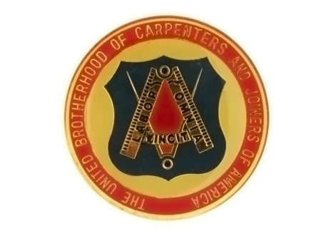 ENAMEL VOCATIONAL UNITED BROTHERHOOD OF CARPENTERS INSERT For Cheap