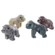 ANIMAL GORILLA SOAPSTONE CARVING (3) Cheap