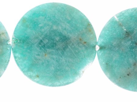 AMAZONITE 29.5mm Faceted Coin For Discount