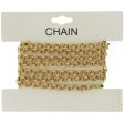 CHAIN NO-CLASP CABLE GOLD 5 MM X 1 YD Online