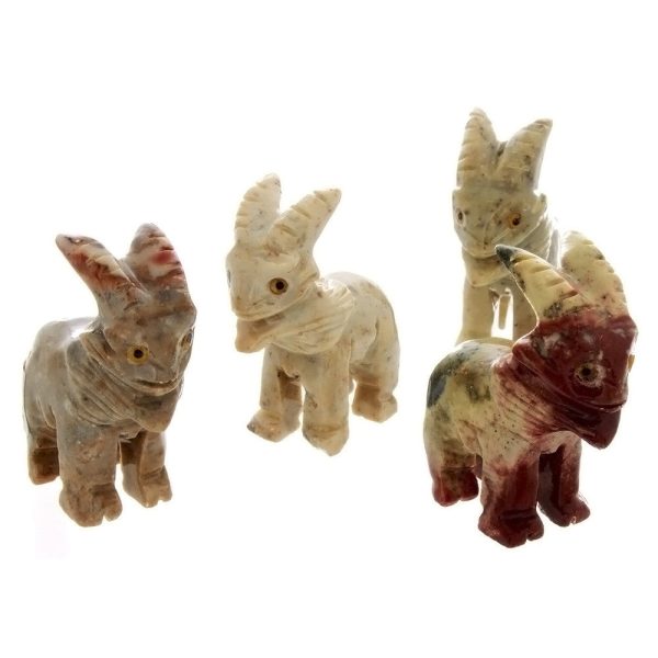 ANIMAL GOAT SOAPSTONE CARVING (3) Hot on Sale