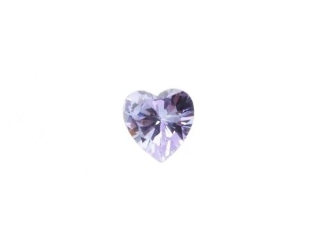 CUBIC ZIRCONIA AMETHYST LAVENDER HEART FACETED GEMS on Sale