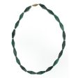 BEADED GEMSTONE MALACHITE NECKLACE Cheap