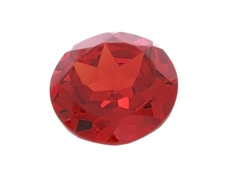 CUBIC ZIRCONIA GARNET RED ROUND GIANT FACETED GEMS Fashion